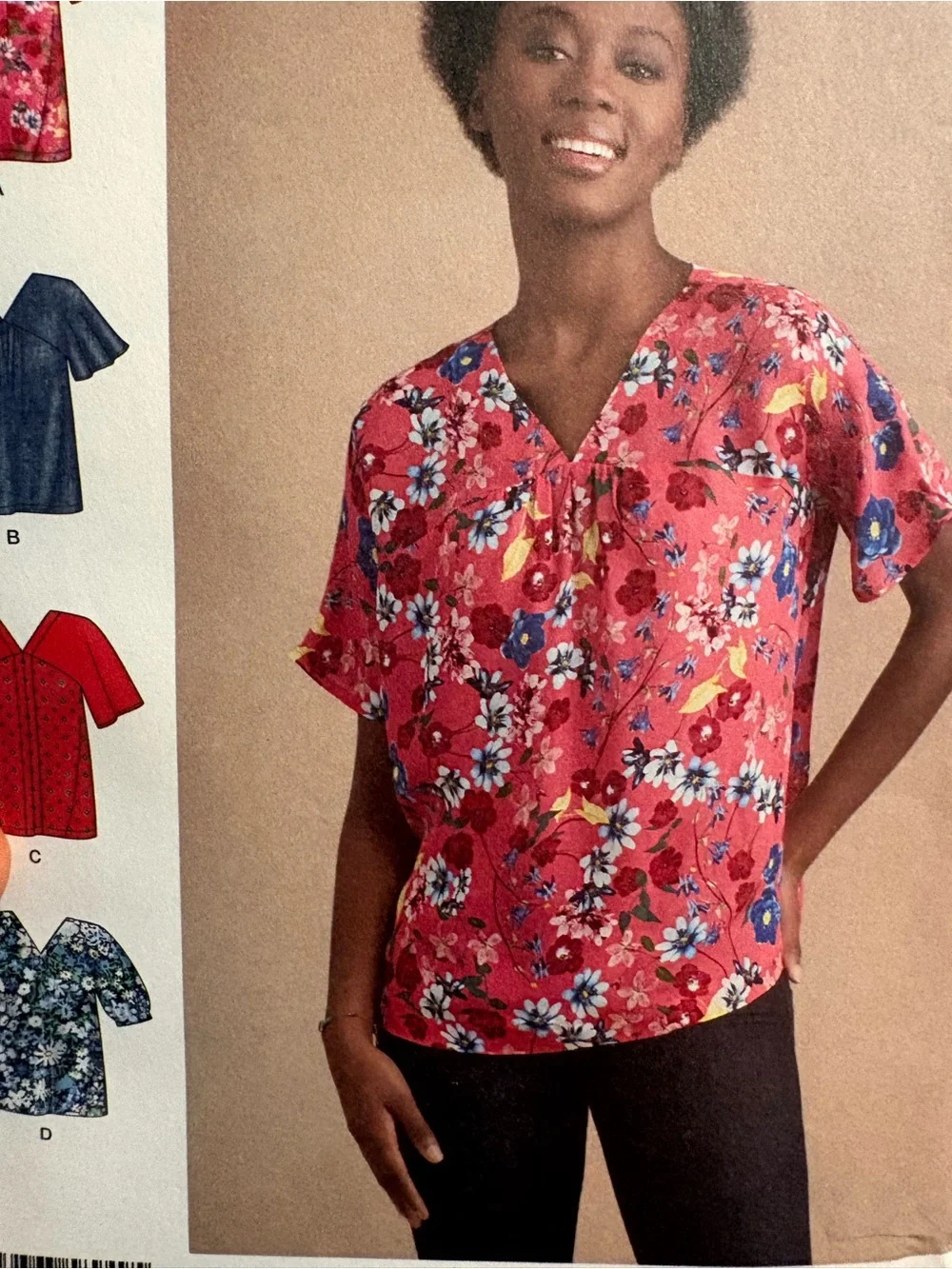 BN UNCUT SIMPLICITY 8949 D5 VINTAGE SEWING PATTERNS TOPS BLOUSES